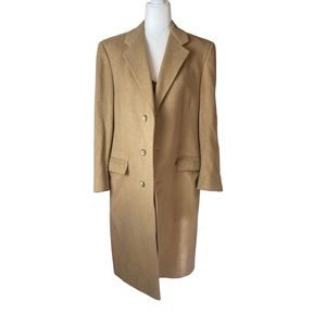 Vintage exclusive ka’sha.meir woven in Italy cashmere wool blend trench coat.